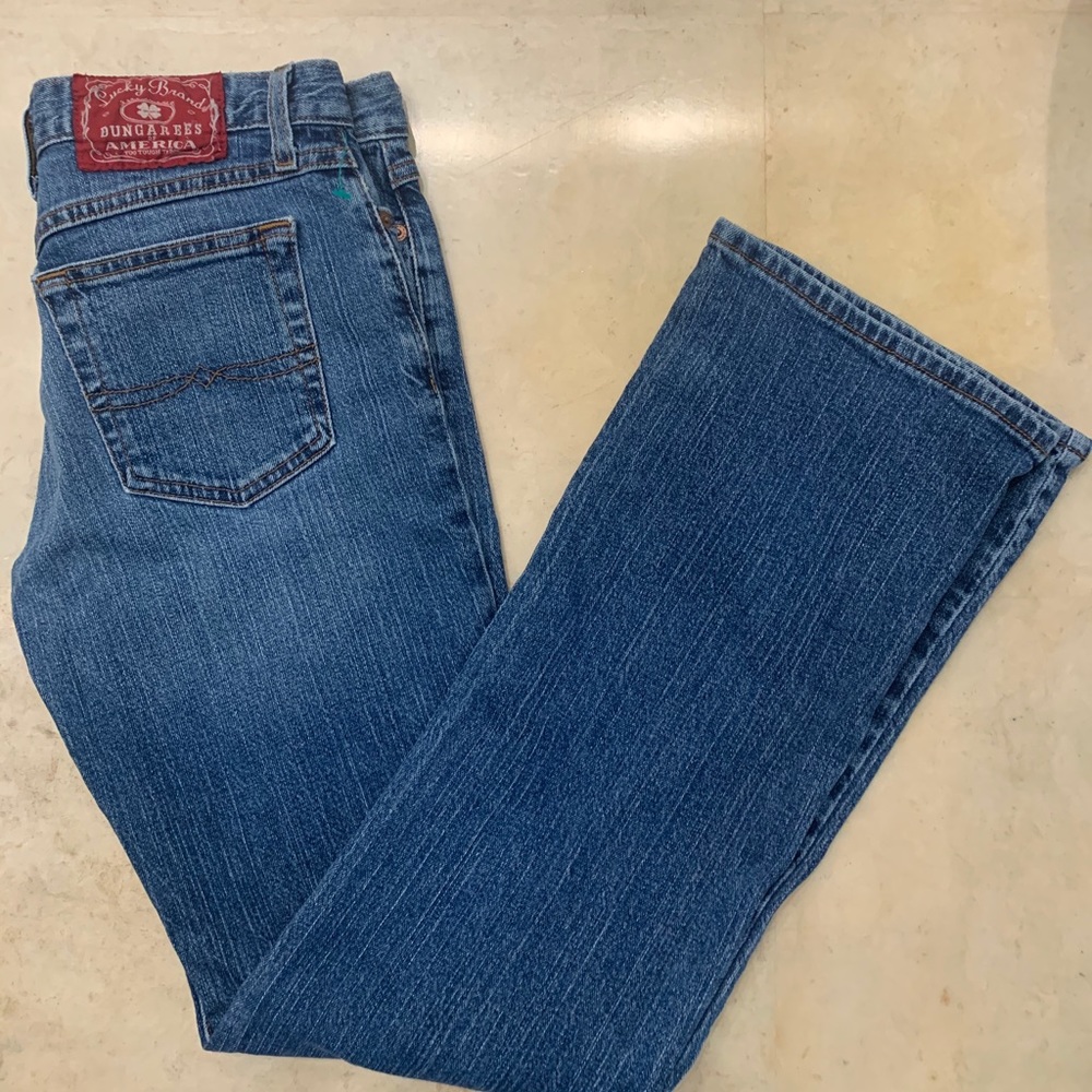 LUCKY BRAND JEANS STRAIGHT LEG MID RISE
